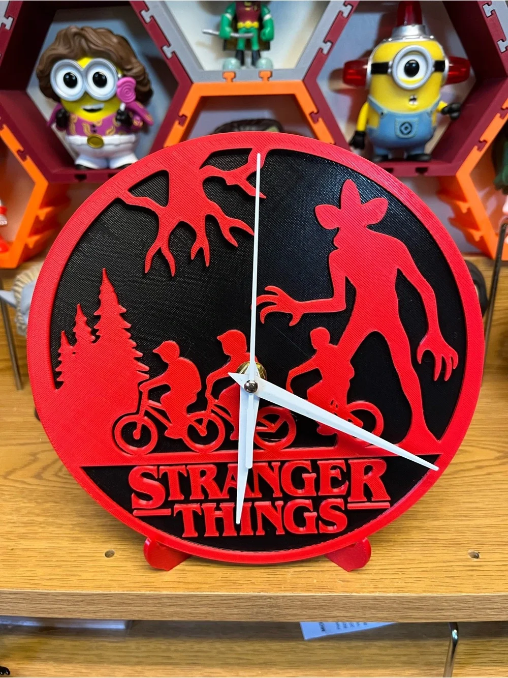 Stranger Things Wall Clock - Red and Black